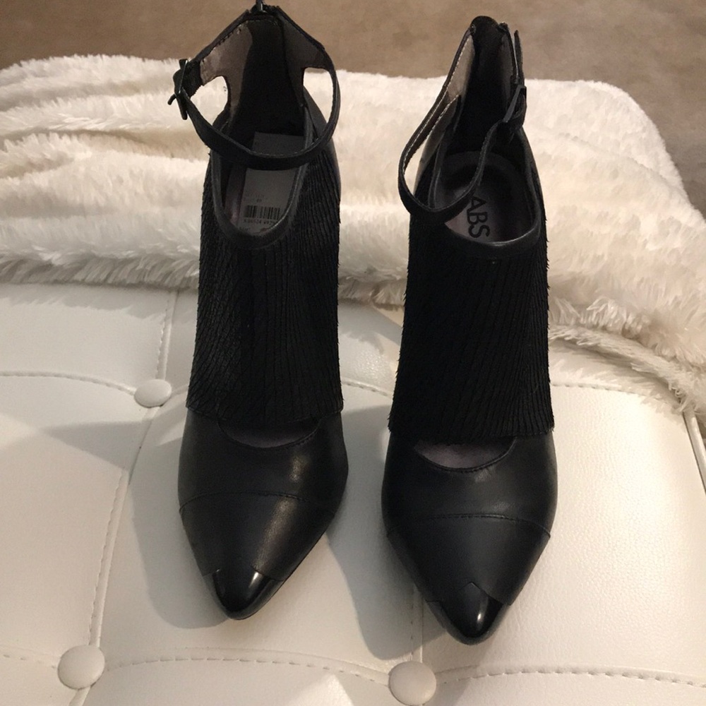 Sexy Black ABS  by Allen Schwartz Booties